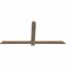 Ekena Millwork Eugene Smooth Timber Gable Bracket, Douglas Fir, 60"W x 27"H x 1 1/2"D x 3 1/2"F, 11/12 Pitch GBW060X27X0204EUG00SDF - alternate 2